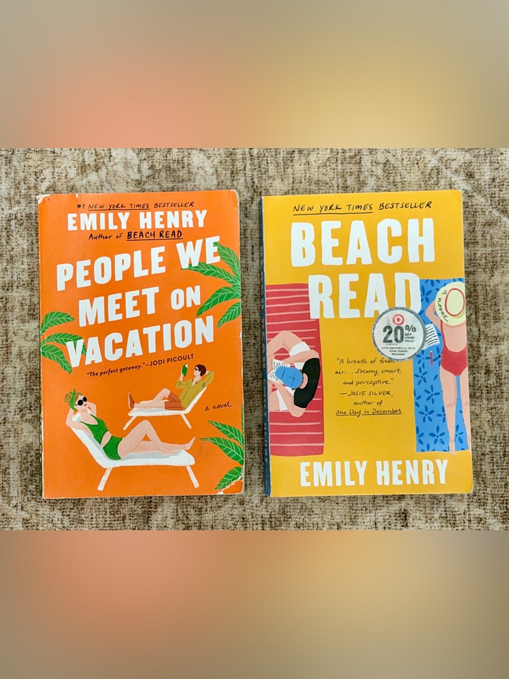 Two Emily Henry Books: People We Meet on Vacation & Beach Read
